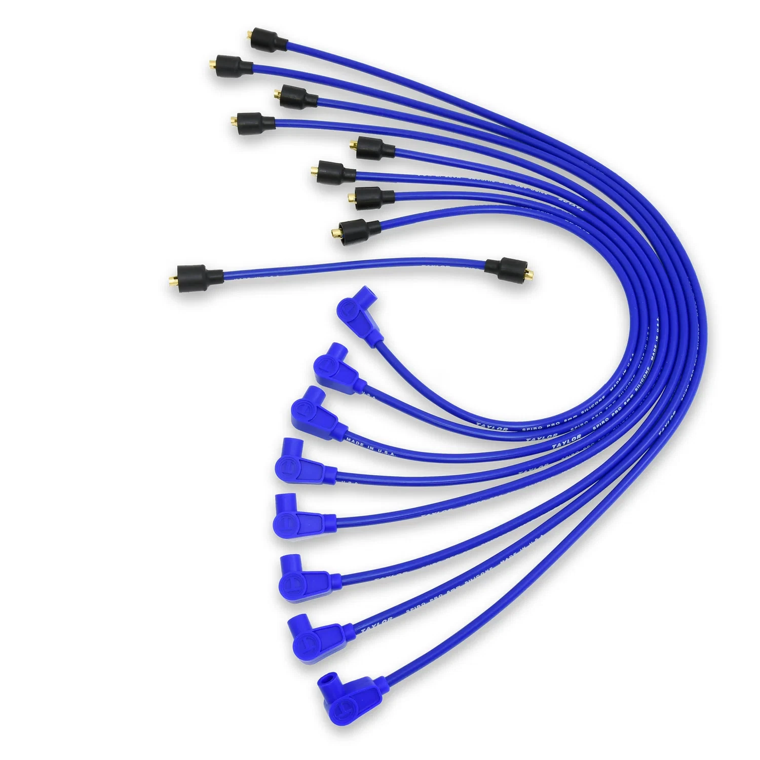 Spark Plug Wire Set Universal 10.4mm Silicone Spiro Pro 409 409 350 ohm_ft 79602